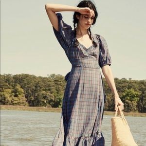 Doen Adobe Dress French Plaid Blue L